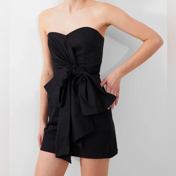 NWT French Connection Strapless Tie Mini Dress - Picture 2 of 4